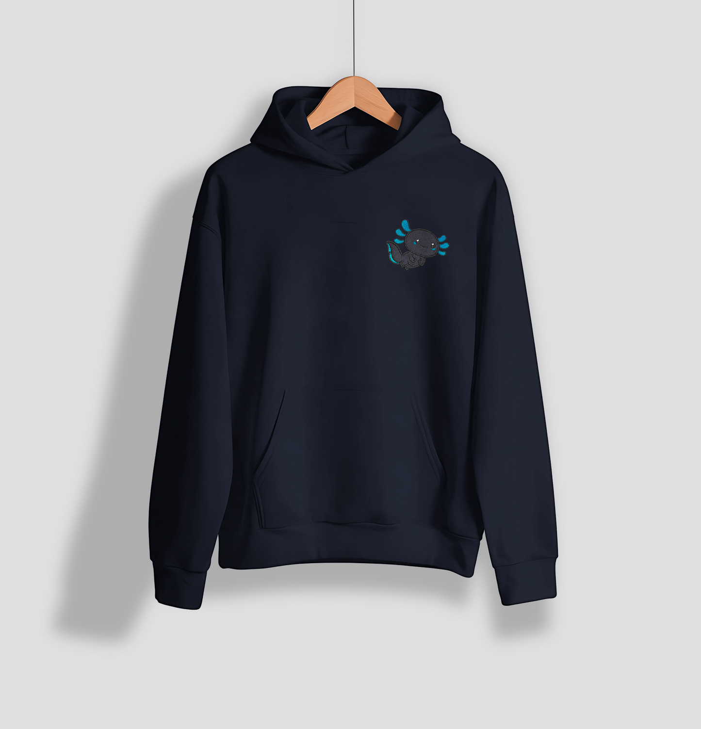 Sudadera hoodie bordado ajolote parejas enamoradas