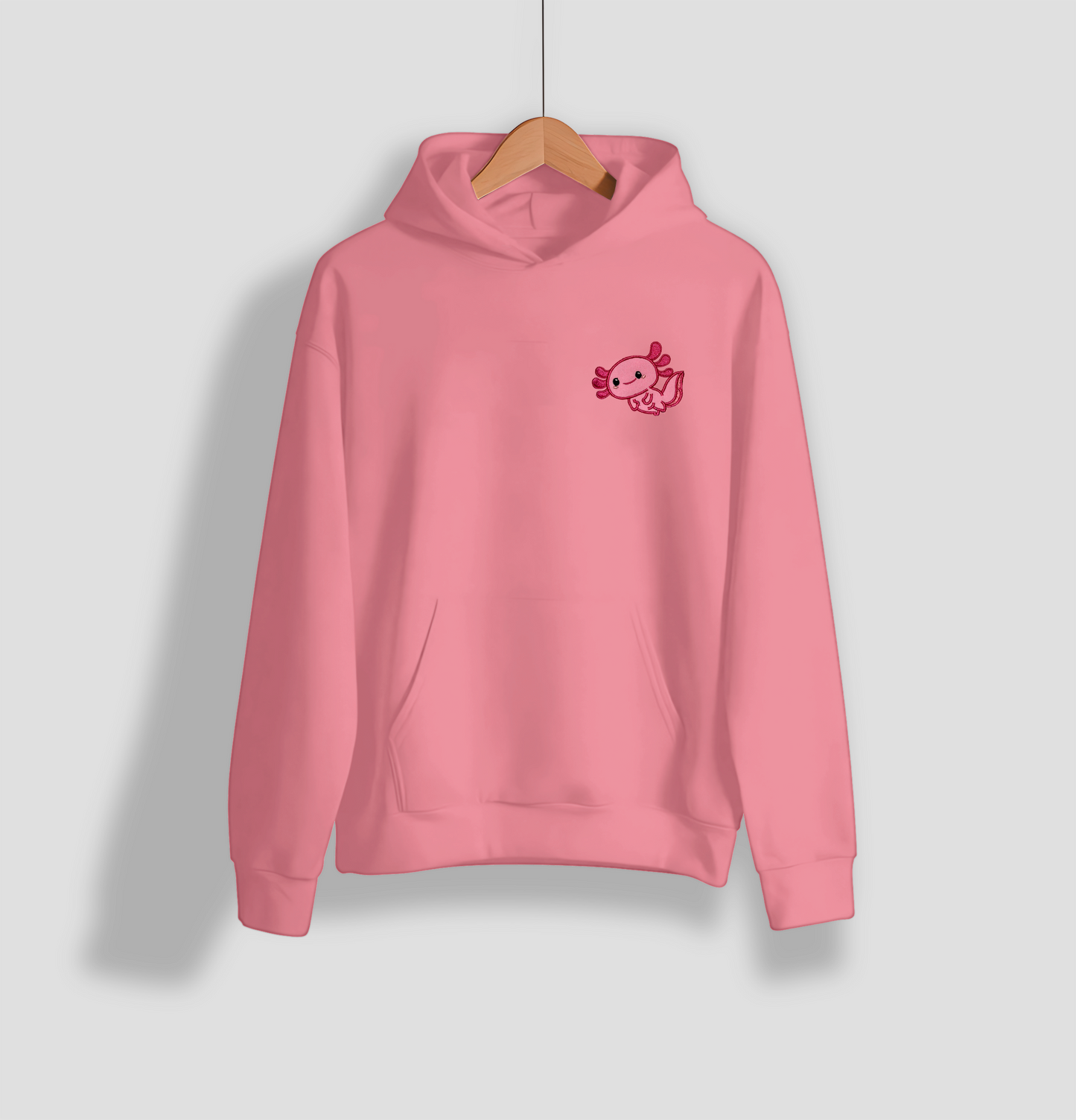 Sudadera hoodie bordado ajolote parejas enamoradas