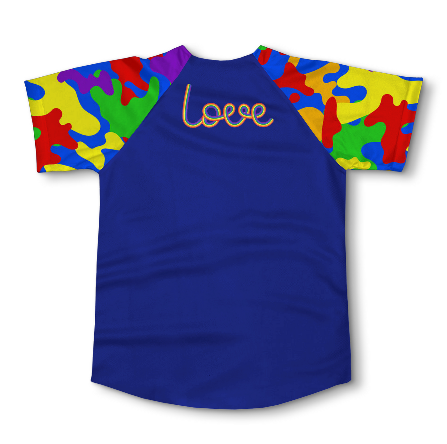Jersey casaca baseball camuflaje Lgbt Love Is Love Gay Rainbow Orgullo