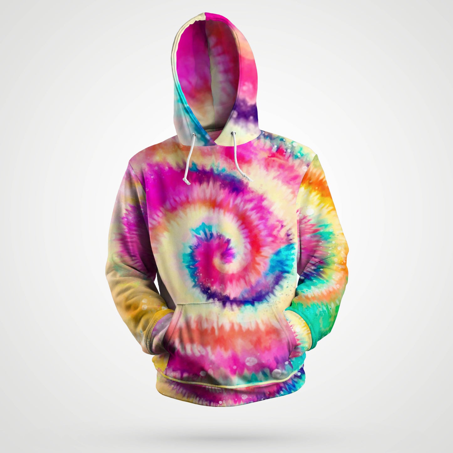 SUDADERA TIE DYE DIGITAL ROSA AURORA