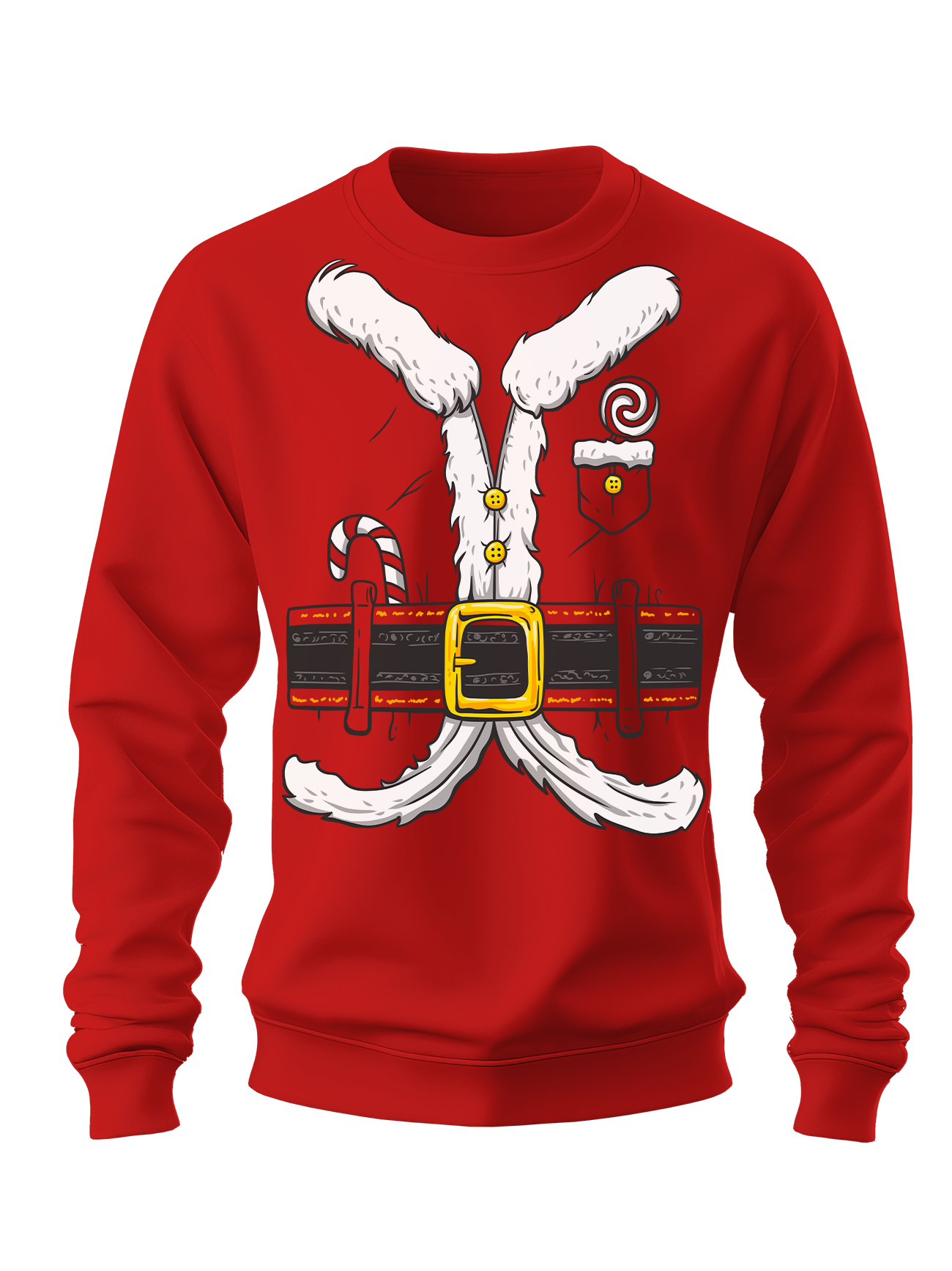 Sudadera cuello redondo santa claus
