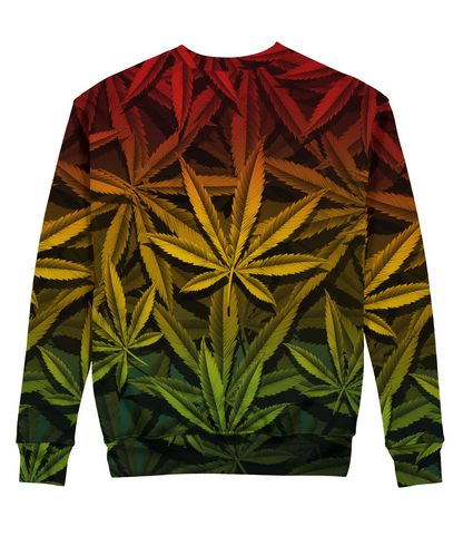 Sudadera Cuello Redondo hierba reggae muestra tu esencia