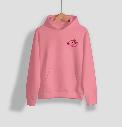 Sudadera hoodie bordado ajolote parejas enamoradas