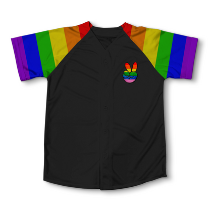 Jersey casaca baseball Lgbt saludo Gay Rainbow Orgullo