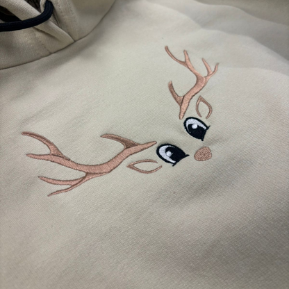 sudadera reno navidad bordado