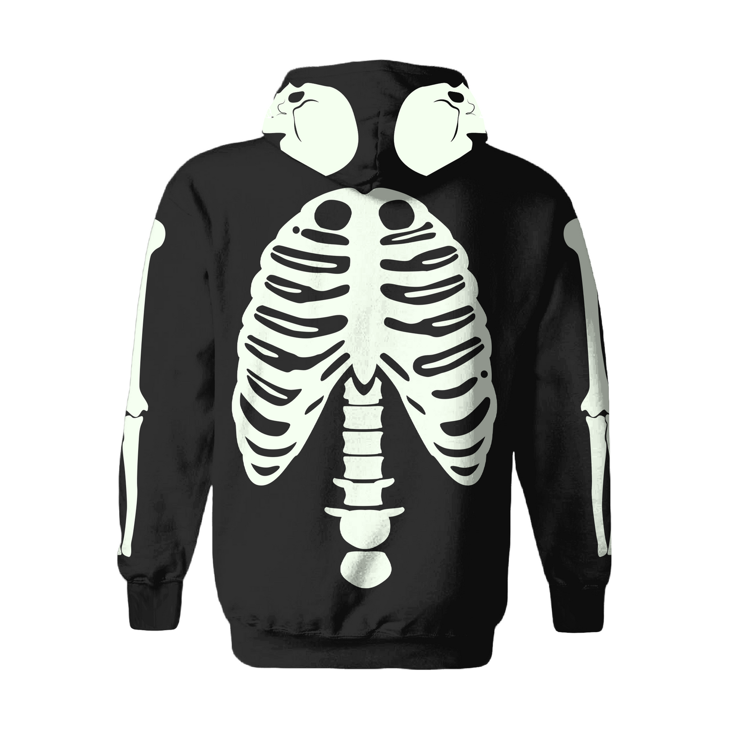 sudadera esqueleto fluorescente calavera