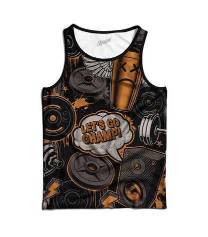 Camiseta sin mangas gym let´s go champ