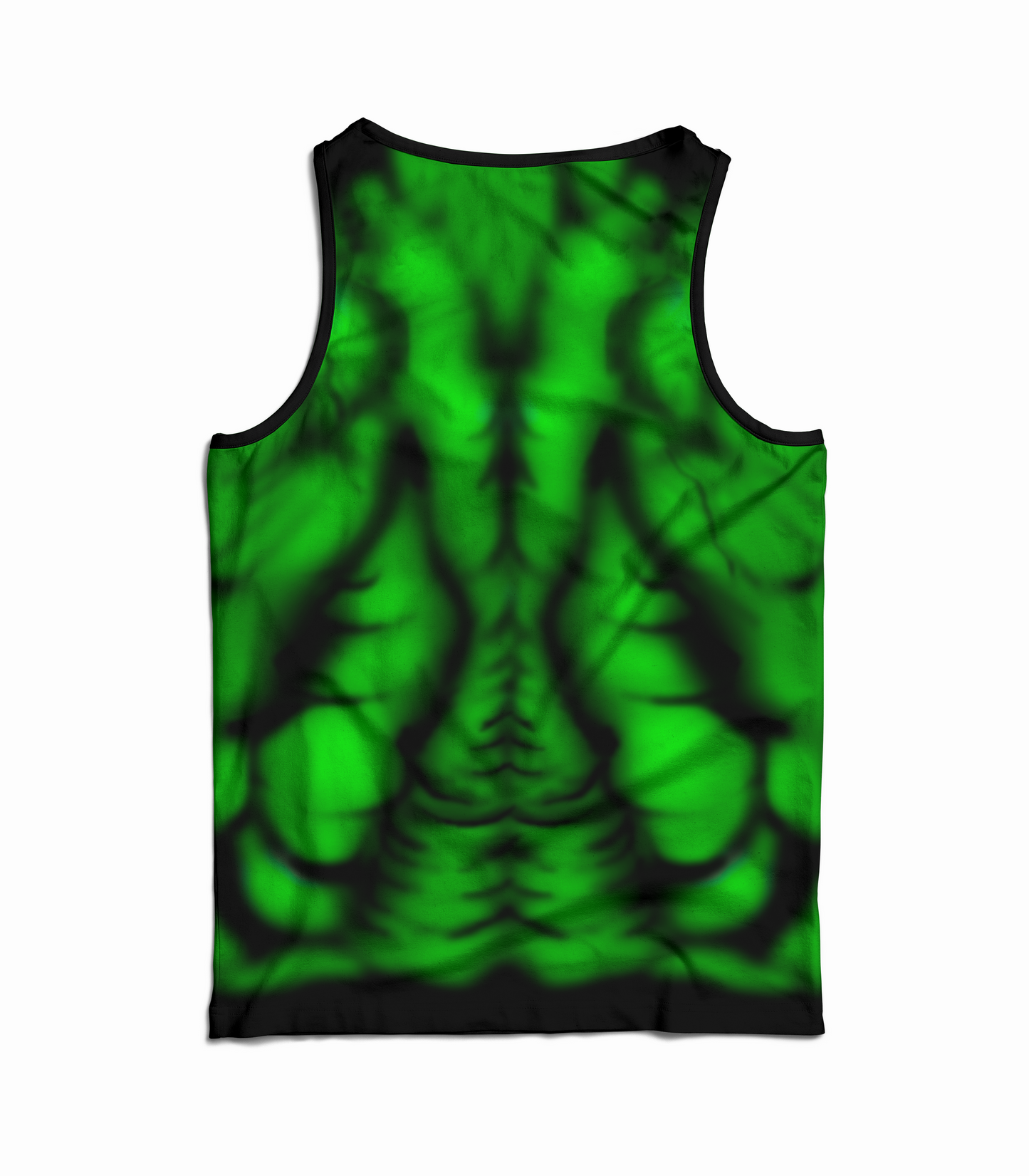 Camiseta sin mangas gym músculos verde