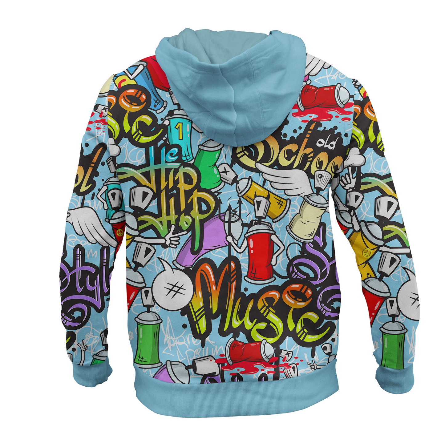 Sudadera Grafitti Música Estampado Urbano